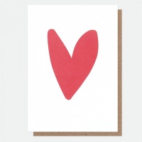 Red Heart Card By Caroline Gardner
